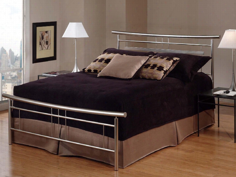 1331bqr Soho Queen Bed With Metal Construction In Brushed