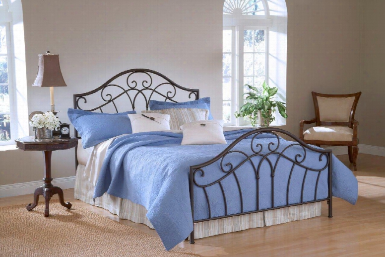 1544bk Josephine Bed Set - King - Rails Not Included Metallic