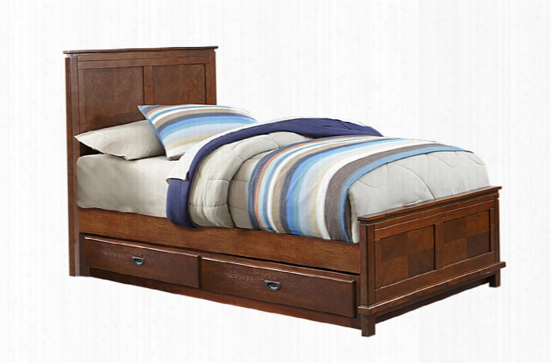 1836btwrt Bailey Panel Bed - Twin - With Trundle Mission