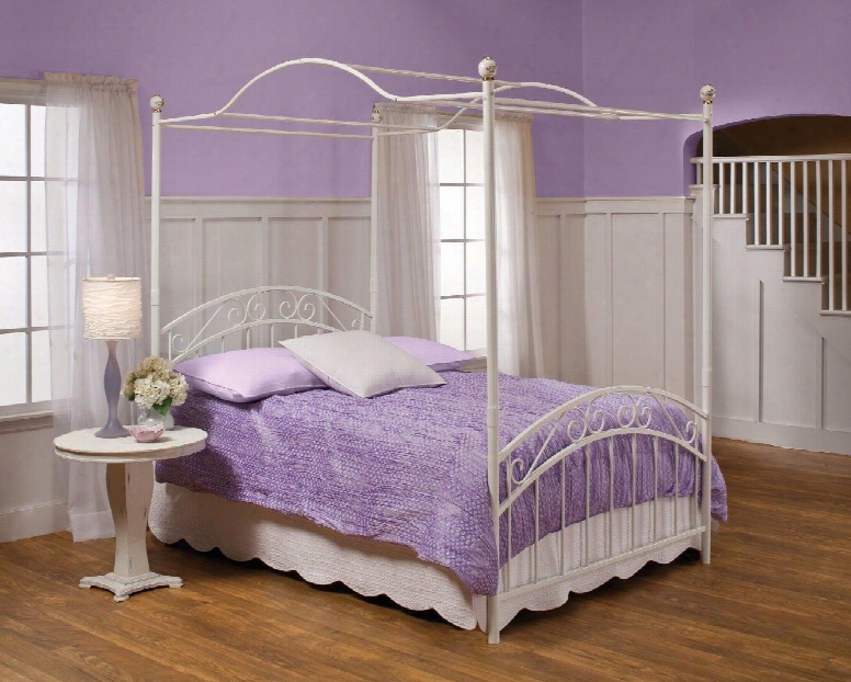 1864bfp Emily Full Sized Headboard Footboard And Canopy Set In