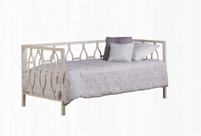 1875db Hayward Daybed With Metal Features Line Designs And Elegant Curvature In