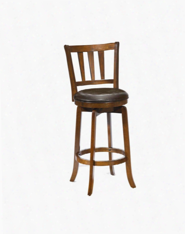 4478-831 Presque Isle 44" Vinyl Upholstered Swivel Bar Stool With Wood Frame In