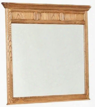 Alta Al-br-5391-bas-c 44"x41" Landscape Mirror With M Olding Detailing In Rich Brushed