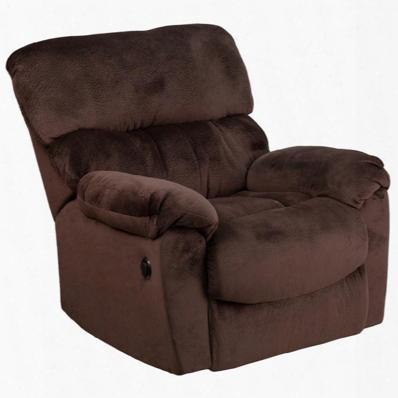 Am-p9998-5980-gg Contemporary Sharpei Chocolate Microfiber Power Recliner With Prosecute