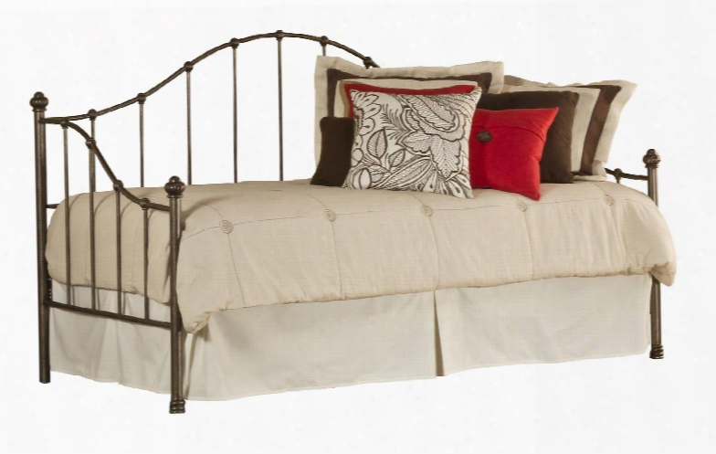 Amy Colpection 1271dblh Daybed With Suspension Deck Compact Size And Metal Construction In Aged Steel