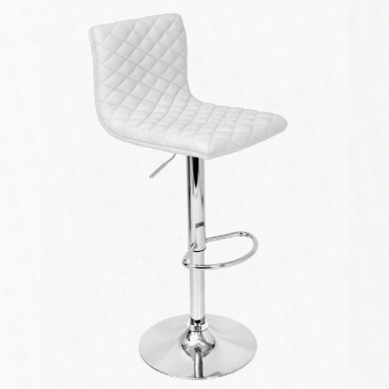 Bs-tw-cav W Caviar Height Adjustable Contemporary Barstool With Swivel In
