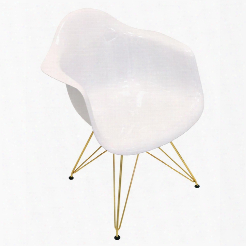 Ch-nflabs W+au Neo Flair Mid-century Modern Chairs In White And