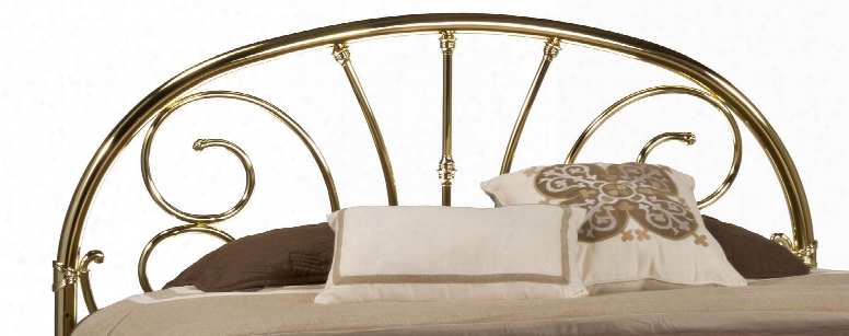 Jackson 1071hkr King Sized Bed With Headboard Frame Arched Outer Frame And Metal Construction In Classic Brass Plate