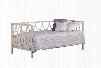 1875DB Hayward Daybed with Metal Features Line Designs and Elegant Curvature in