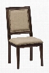 Geneva Hills Collection 678-423KD 19" Side Chair with Upholstered Back And Seat With Nailhead Trim In Rustic