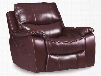 SS624 Series SS624-P1G-069 39" Traditional-Style Living Room Power Glider Recliner with Split Back Cushion Pillow Top Arms and Leather Match Upholstery in Red