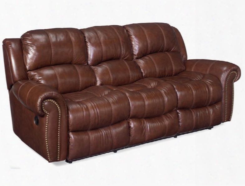 Ss601 Series Ss601-03-087 88" Traditional-style Living Room Sofa With 2 Manual Recliners Split Back Cushion And Leather Match Upholstery In