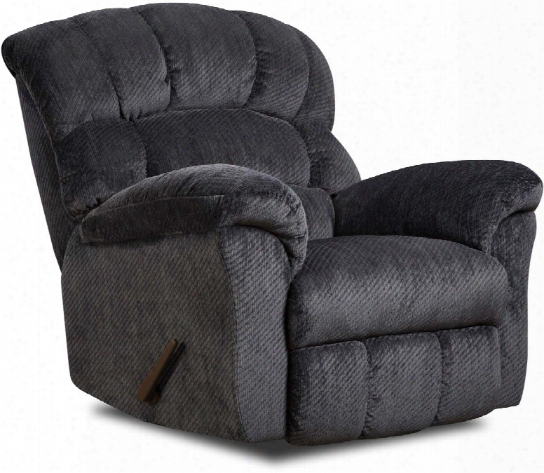 U558-19 Victornavy Victor 43" Rocker Recliner With Stitched Detailing Plush Padded Arms And Split Back Cushion In