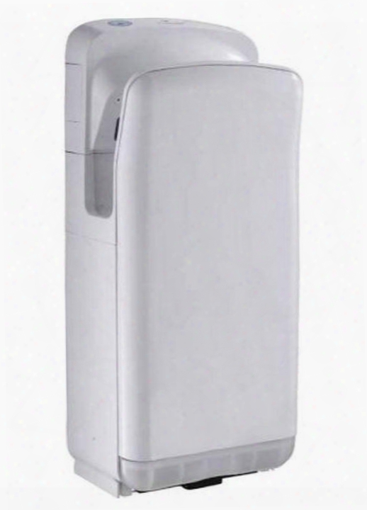 Wh666white Wall Mounted Hand Dryer With Two Motors And Minimalist Design In