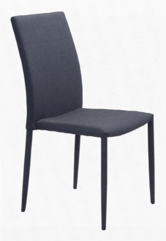 100243 Confidence 35" Dining Chair With Tapered Legs Plush Eat And Low Back In