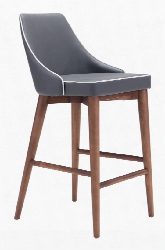 100280 Moor Counter Chair Dark