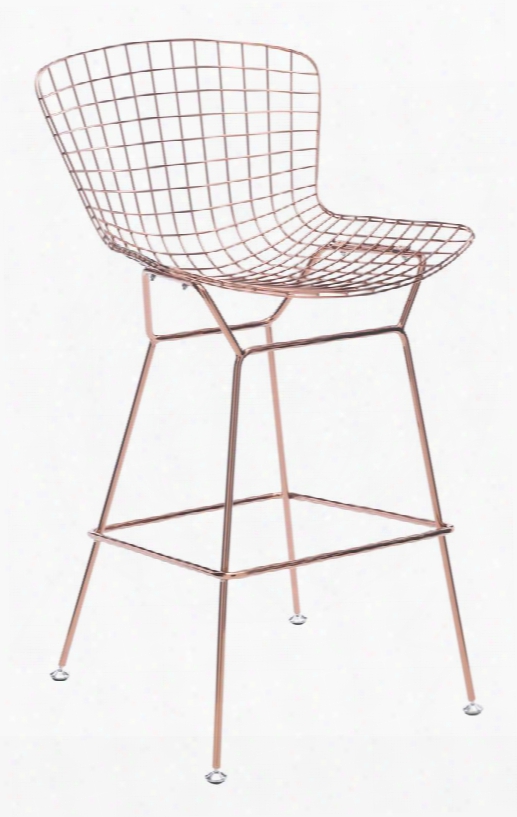 100362 Wire Bar Chair Rose