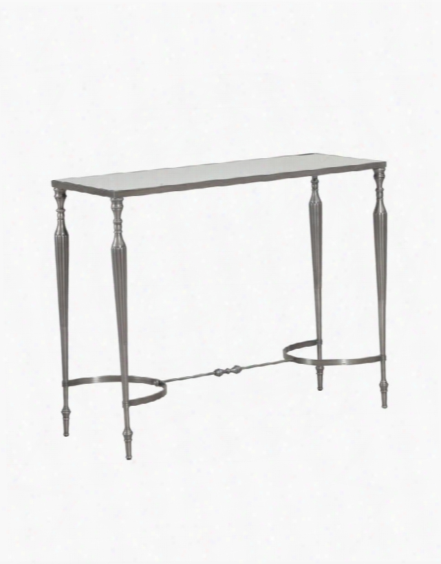 14bo7089 Nassau Console Table Polished Nickel