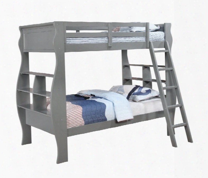 14y8100bbg Casey Twin Over Twin Grey Bunk