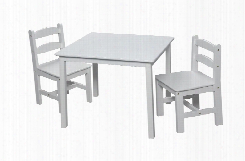 3018w Children's Table And Chair Set With 2 Chairs In