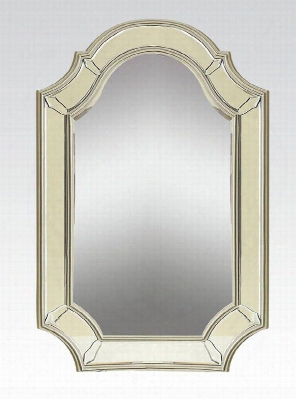 90131 Selby Wall Mirror With Intricate Details And Molded Edges In Antique Silver