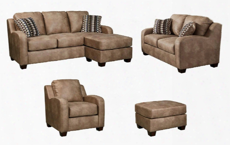 Alturo 60003slco 4-piece Living Room Set With Sofa Chaise Loveseat Armchair And Ottoman In