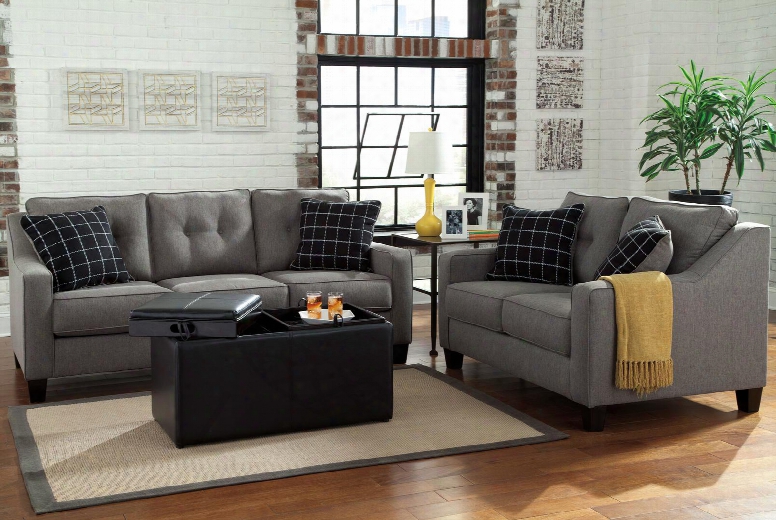 Brindon 53901-38-35-11 3-piece Living Room Set With Sofa Loveseat And Storage Ottoman In
