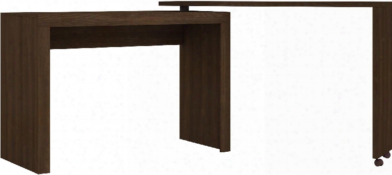 Calabria Collection 33amc49 47" Nested L-shaped Desk With 2 Casters In