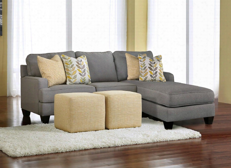Chamberly 24302-13-55-17 3-piece Living Room Set With Right Chaise Sectional Sofa And 2 Cube