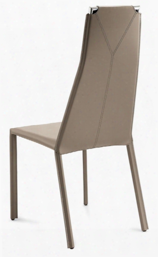 Cliff.s.0k0.cr.rto Cliff Dining Room Chair With Chrome Steel Frame And Regenerated Leather Cover In