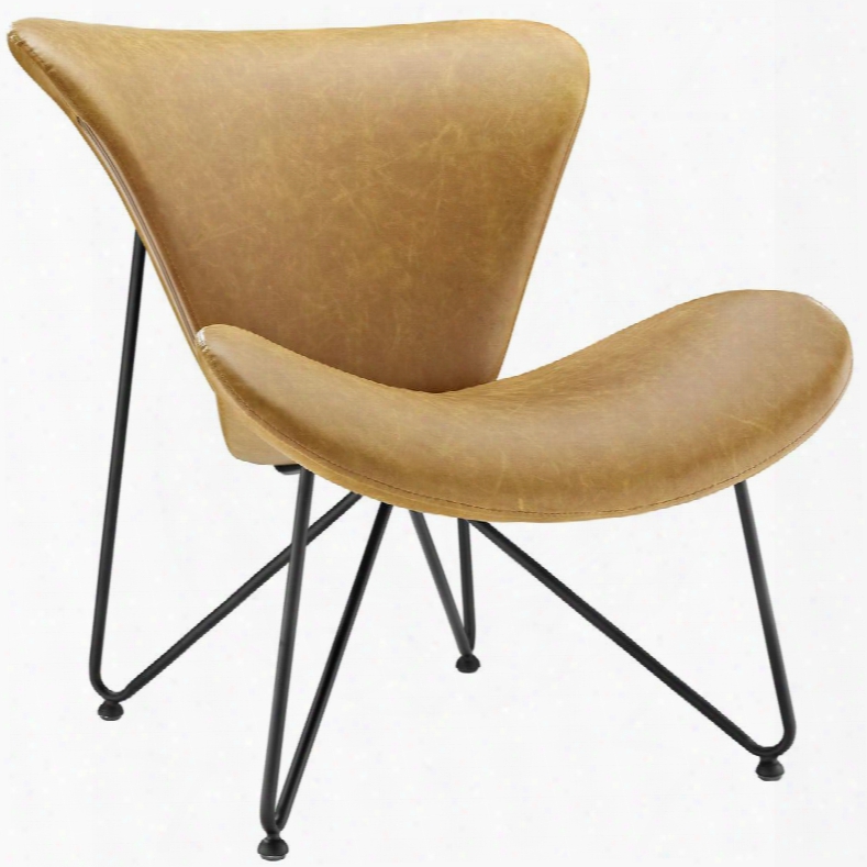 Eei-1807-tan Glide Lounge Chair In