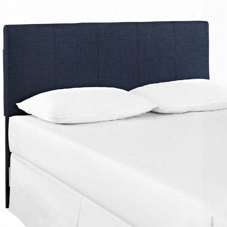 Mod-5042-nav Oliver Queen Fabric Headboard In