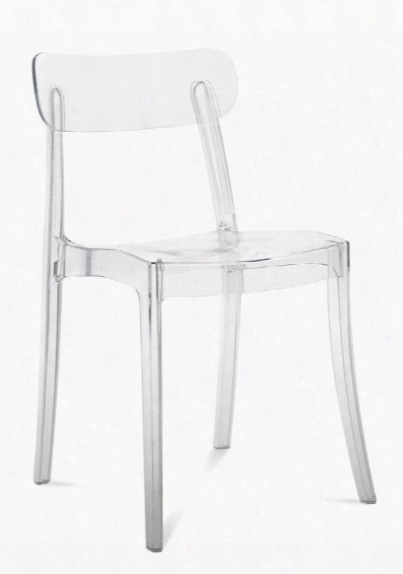 Newre.s.040.pc.tr New Retro Stacking Chair With Recyclable Material Tapered Legs And Transparent Polycarbonate