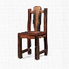 DS-A07 Cybele Dining Chair with Distressed Ornate Details in Brown