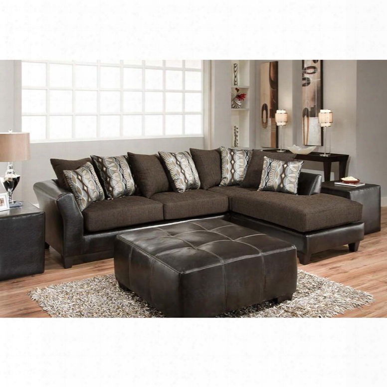 Rs-4174-01sec-gg Riverstone Rip Sable Chenille Sectional In