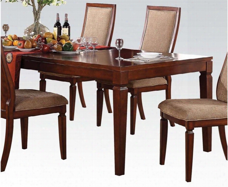 Sheltn Collection 70620 72" Dining Table With Tapered Legs Apron And Wood Construction In Walnut