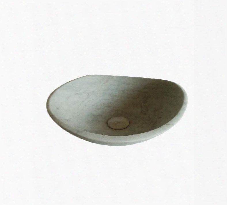 Za-307 Stone Vessel Bowl In White