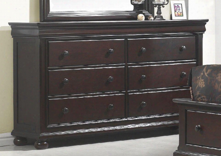 1310-dr Hyde Park 6-drawer Dresser In