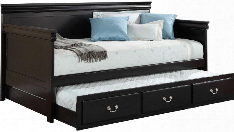 Bailee Collection 39095t 2 Pc Bedroom Set With Daybed + Trundle In Black