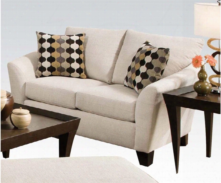 Desmond Collection 51011 Loveseat With 2 Pillows Included And Soft Chenille Upholstery In Butler