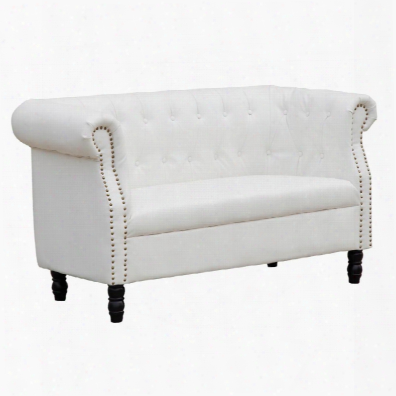 Fmi10183-white Chester Loveseat