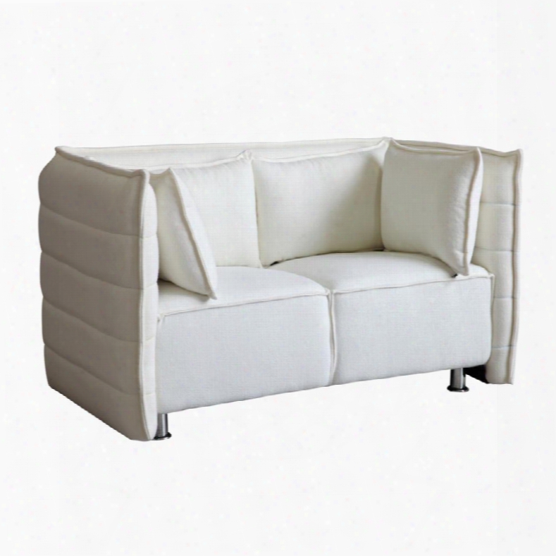 Fmi10186-white Sofata Loveseat