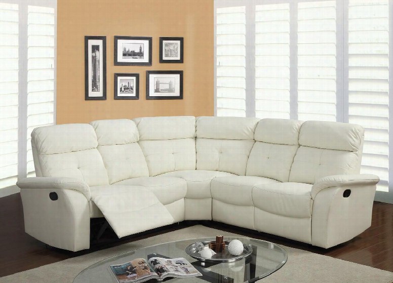 Lawrence 51650 Sectionl Sofa With Left Arm Facing Loveseat Wedge Right Arm Facing Loveseat And Bonded Leather Match In Light Beige