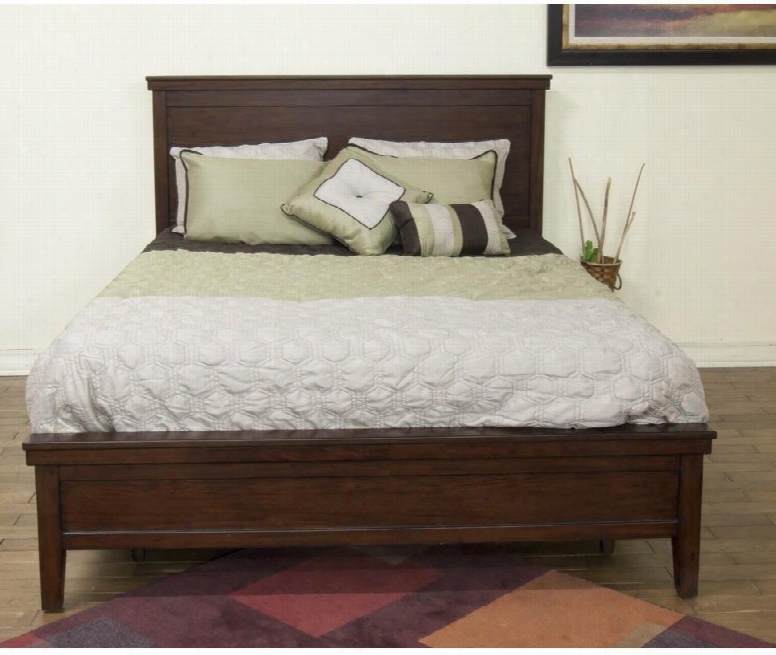 Napa Collection 2354mg-ck 86" California King Bed With Tapered Legs And Molding Detail In Mahogany
