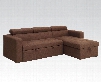 Chandan Collection 51785 Sectional Sofa with Tufted Seat Track Arms and Linen Fabric Upholstery in