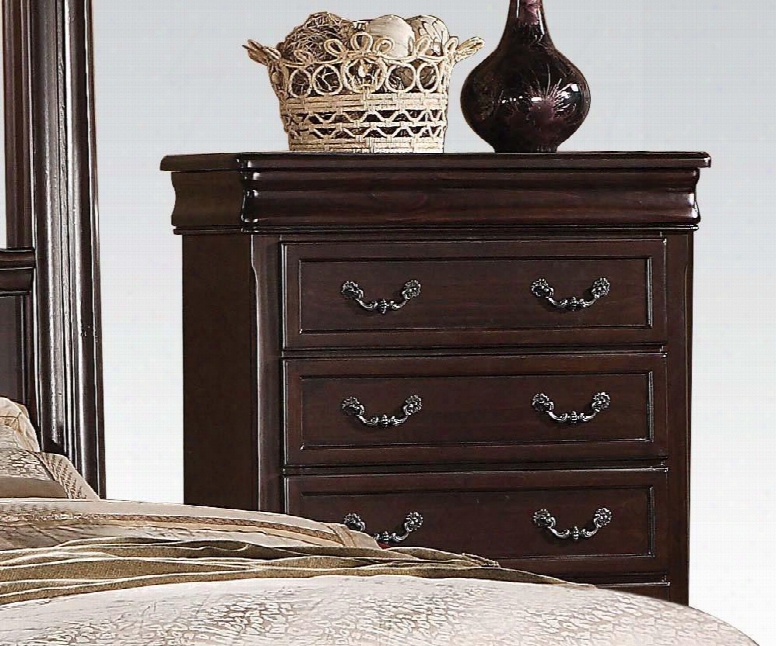 Roman Empire Ii Collection 21349 38" Chest Upon 6 Drawers Metal Hardware Center Metal Drawer Glides And Hand Selected Veneers In Cherry