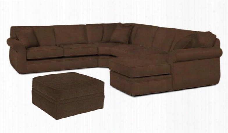 Veronica 617rchss4pco/8175-89 2-piece Living Room Set With 4pc Right Chaise Sectional And Storage Ottoman In 8175-89