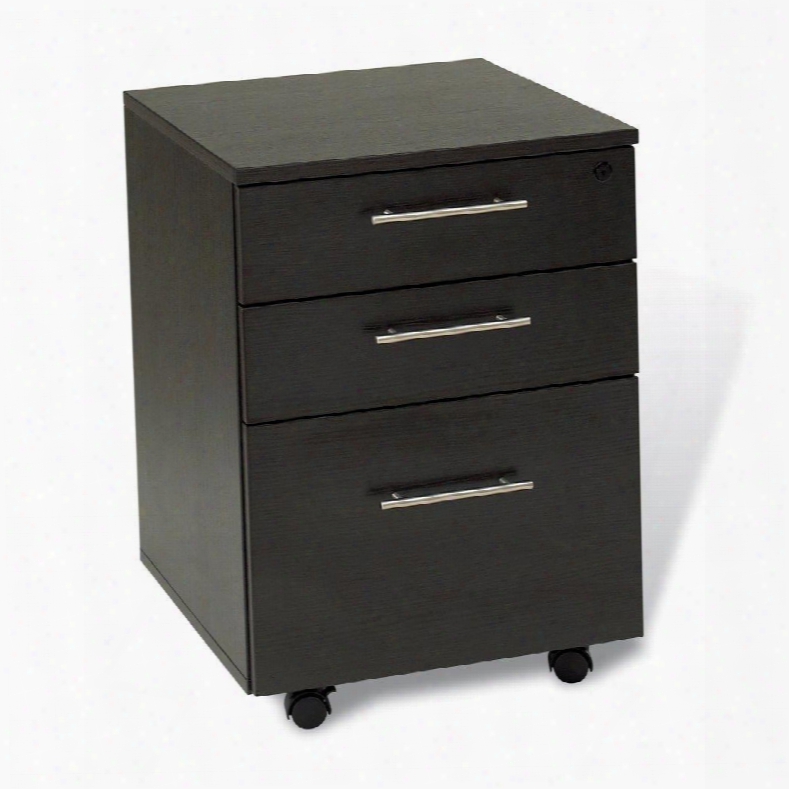 100 Collectio N119203-esp 20&quor; Filing Cabinet With 3 Anti Tilt Drawers Mobile Pedestal European Design Central Locking System Legal/lettersize File And