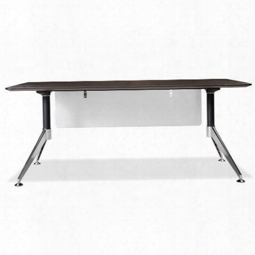 302 Collection 302-esp 71" Computer Desk With Adjustable Hill Wire Management Non Scratch Surface Steel Base And High Pressure Melami Ne Material In