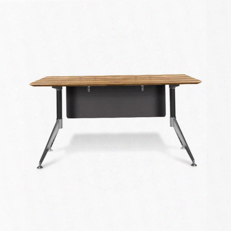 400 Collection 400-ze 55" Computer Desk With Steel Base Wire Management Non Scratch Surface Commercial Grade And High Pressure Melamine Material In